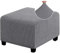 AQIGR Stretch Hockerbezug Quadratisch 40x40/50x50/60x60 Hocker Fußstütze Schonbezug Ottoman Cover Ottomane Hocker Protector Hockerabdeckung Mit Elastischem Boden (Color : #1, Size : L)