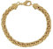 LES POULETTES BIJOUX - Bracelet Plaqué Or Maille Palmier - taille 19 cm