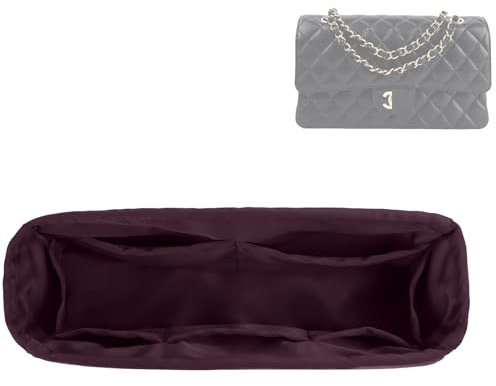 DGAZ Anpassen Handtasche Organizer oder Memory-Kissen Einsatz für Chanel CF, bietet 48 Farben zur Auswahl, Seide, für Frauen