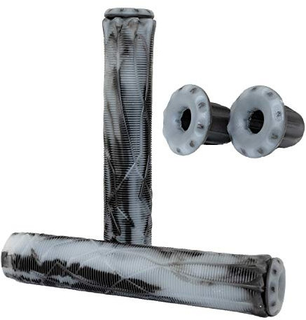 Ethic DTC Stunt-Scooter Griffe 150mm & 160mm Länge I Mit barends I Trick I Tret I Kinder I Freestyle I Roller I Grips I Lenkergriff I BMX I MTB I Fahrrad I (Schwarz/Transparent, V1)