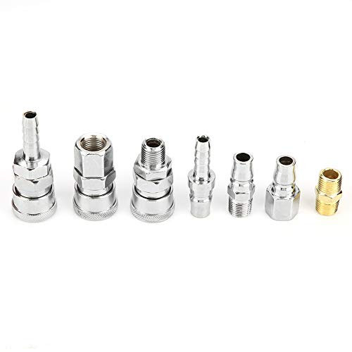 4 Nitto Air-Armaturen, 18-teiliger Leitungsschlauch, Luftkompressor-Anschluss, Schnellverschluss-Montagesatz, 1/4 Pneumatische Eisenteile