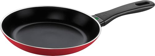 BALLARINI Caprera Poêle, 20 cm, Aluminium, Compatible induction, Revêtement antiadhésif en céramique, Fabriqué en Italie, Rouge