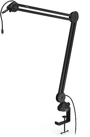 KRUX ARM 200L, Stabile Struktur, mehrachsig Verstellbarer Arm, integriertes Kabel, Tischklemme mit Schutzgummi, schnelle und einfache Montage