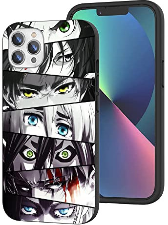 Kompatibel mit iPhone 12 Hülle iPhone 12 Pro Hülle, Anime Cool Manga TPU Fallschutz Stoßdämpfende Kratzfeste Handyhülle Cover (Anime-Attack-on-Titan-Comic-2)