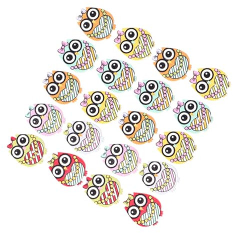 DIYEAH Basteln Stricken Dekoration 50 Stück Eulen-holzknöpfe 25 0 Mm Nähknöpfe-set