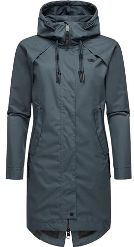 Ragwear langer wasserdichter oversized Damen Übergangsmantel Parka mit Kapuze Rejany YOUMODO XS-XXL