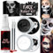 Halloween Schminke Set,Halloween Schminke Schwarz Weiß,Halloween Kunstblut,Kinderschminke Karnevals Make up Set,Fake Blood Wunde Zombies für Auge Schwarz Gespenster Cosplay Spezialeffekt Make-up