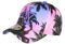 Casquette NY Rose et Violette Tropicale Palmiers Sunset Baseball - Taille Unique - Rose