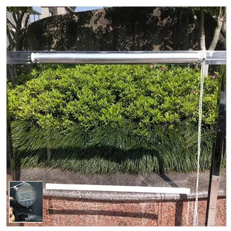 QWEASDF Persiana Enrollable Transparente, Cortina a Prueba de Lluvia,Estor Enrollable para Balcón Jardín Patio,Toldo Vertical Prueba de Polvo a Protección UV Estores(W90*H100cm/W35.43*H39.37in)