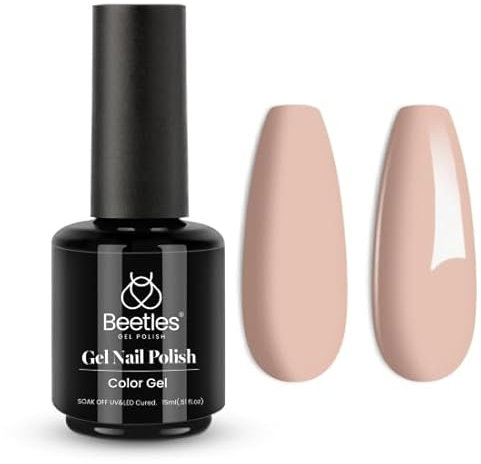 Beetles UV Gel Nagellack, 1 Stcs 15 ml Baby Rosa Farbe Einweichen Gel Polnisch Nacktnagelkunst U v Lampe Maniküre DIY zu Hause