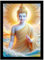 DivaFrames Lord Buddha Bilderrahmen, Premium-Buddha-Gemälde für Zuhause und Wanddekoration, elegante Buddha-Kunst für spirituelles Ambiente, 25,4 x 35,6 cm, Schwarz (DS-BU-25)