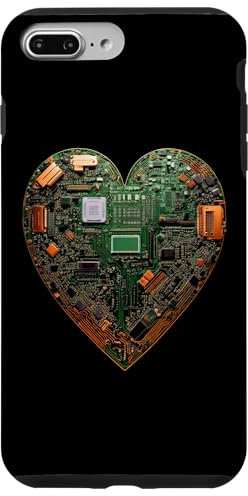 Coque pour iPhone 7 Plus/8 Plus Carte mère Valentine Circuit informatique graphique