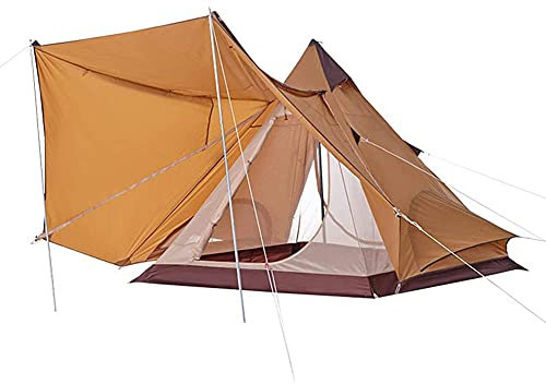 Canvas Bell Tent - Outdoor Camping Pyramid Zelt Doppelschichten Indian Beach Zelt Casual Picknick Camping Mongolische Jurte Zelt Zelt -Wanderhaus zum Jagd, Wandern