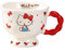 YY Bonita taza con forma de HelloKitty, taza de agua, taza de leche, taza de té, taza de café, taza de té, taza de cerámica para beber