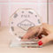 Wanapix | Personalisierte Trophäe mit Name und Text | Graviertem Glas (Grauskala)| Personalisierte Trophäe | Inklusive Aufbewahrungsbox | Auszeichnung | Achteckig 10 cm | Poker