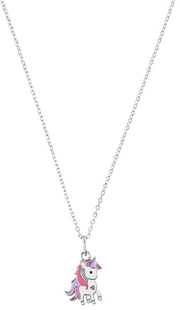 Prinzessin Lillifee Kette mit Anhänger für Mädchen, Sterling Silber 925, 35+3 cm, silber, Einhorn-Anhänger, Kinderschmuck, Geschenkidee, kommt in Schmuck Geschenk Box, 2101024
