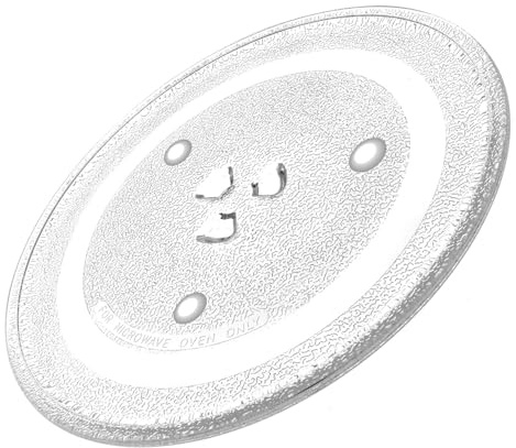 Microwave Turntable Glass Plate with 6 Fixers Compatible for Miele, Smeg, Bertazzoni, De Dietrich Microwaves (288mm Diameter) – Rotating Glass Tray by Reliapart