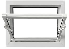 Framex Kellerfenster PVC Fenster Weiß 60 x 40 cm (600 x 400 mm) 2-Fach Verglasung Kippfenster – Kunststofffenster Für Keller, Garage, Nebenräume, Wartungsfrei