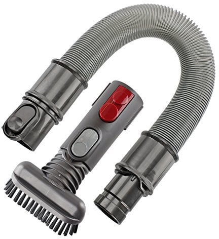 SPARES2GO 1.4m Compact Extension Hose + Stubborn Dirt Brush Kit for Dyson CY22 CY23 Cinetic Big Ball Animal Vacuum Cleaner
