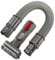 SPARES2GO 1.4m Compact Extension Hose + Stubborn Dirt Brush Kit for Dyson CY22 CY23 Cinetic Big Ball Animal Vacuum Cleaner