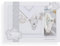 Interbaby Parure Lit 60 x 120 cm Drap 152 x 102 cm + Drap Dessous 120 x 60 x 12 cm + Coussin 60 x 30 cm + Thermo Coton Modèle Tendero B/Gris