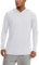 KEFITEVD Sweatshirt Herren Kapuzenpullover Sonnenschutz UPF 50+ UV Shirt Schnelltrocknende Leicht Langarmshirt Sommer Weiß L
