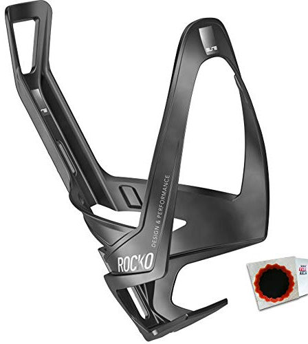 Elite Flaschenhalter Rocko Carbon Matt schwarz Weiss ca. 27g Fahrrad