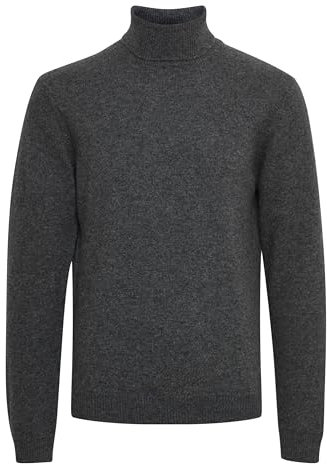 CASUAL FRIDAY CFKarl roll Neck Bounty Knit Herren Strickpullover Feinstrick Pullover mit Rollkragen, Größe:S, Farbe:Pewter Mix (50817)