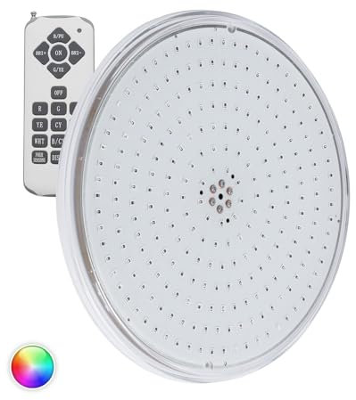 LEDKIA LIGHTING Ampoule LED Piscine Slim Submersible PAR56 RGB 12V AC 20W IP68 Sans télécommande RGB
