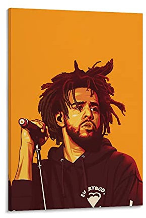MMMU J Cole Poster Home Wall Art Decor Leinwand Bild Druck Poster 40 x 60 cm