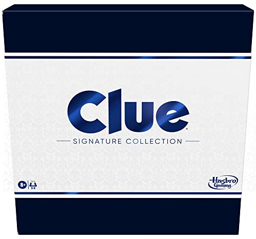 Hasbro Gaming Clue Board Game Signature Collection, Premium Packaging and Components, Family Games for Kids and Adults, Mystery Games for 2 to 6 Players