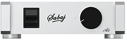 SABAJ A5 Leistungsverstärker mit zwei analogen Eingängen, ICEpower-Modul im Retro-Look, RCA*2-Eingang