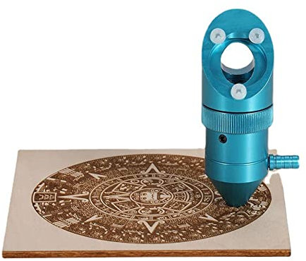 SPORTARC Laserkopf K40 Luftunterstützungs-Set für Lasergravurmaschine für K40 Laserschneider, Durchmesser 12/18 mm, Fl50,8 mm, Durchmesser 16 mm, Fl25,4 mm, Spiegel 20 mm