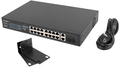 LANBERG Switch 16X 100MB Poe+/2X 1GB/1X SFP Rack No Management 10 Y 19 GIGABIT ETHERNET 150W