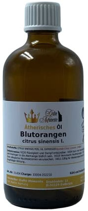 Dufte Momente | ätherisches Öl Blutorange 100ml | naturrein | für Aufguss Duftlampe Diffusor und mehr | pur, ohne irgendwelche Zusatzstoffe | vegan