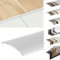KARAT Stufenkantenprofile selbstklebend oder vorgebohrt mit Montagematerial - Treppenkantenprofile Winkelprofile (Übergangsprofil, Silber, 1000x30x4 mm, Selbstklebend)