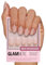 Glamnetic Press On Nails - Goal Digger | Glossy, Semi-Transparent, Short Round Nails, Reusable | 12 Sizes - 30 Nail Kit with Glue