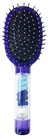 Hair Brush Set - Luxury Professional Rose Gold Hairbrushes for Detangling (Purple - PER2090)