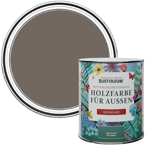 Rust-Oleum Brown Mould-Resistant Garden Paint In Gloss Finish - Rivers Edge 750ml