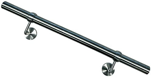 Blech + Profil Edelstahl Handlauf Geländer geschliffen V2A Wandhandlauf 1000mm / 100cm