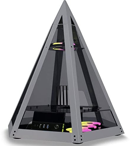 KEDIERS Diamond Pyramid ATX PC Case Innovative Gaming Computer Tower Case C600