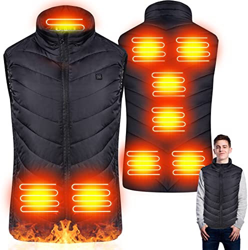FORMIZON Beheizbare Weste, Elektrische Heizweste für Damen und Herren, ärmellos Jacke Mit Heizung, USB Elektrisch Heated Vest Waschbar Winter Wärmende Gilet für Outdoor Wandern Camping (XXL)