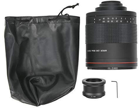 NestNiche Objectif Miroir Super Téléobjectif 900 Mm F8.0 pour Appareil Photo sans Miroir à Monture NEX – Idéal pour la Photographie Animalière, Léger Et Compact