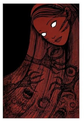 ALNILA Junji Ito 5 Leinwand-Poster, Schlafzimmer, Dekoration, Sport, Landschaft, Büro, Raumdekoration, Geschenk, ungerahmt, 30 x 45 cm