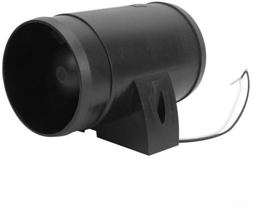 Zoegneer Ventilateur d'échappement en plastique noir pour bateau, ventilateur de cabine CC pour camping-car, yacht, cuisine, extracteur d'air 12 V