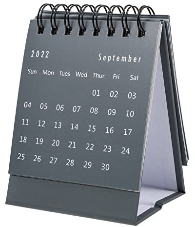 NUOBESTY 2 Stk 2022 Mini-Tischkalender Tischkalender September 2021-2022 Tischstaffelei Schreibtischkalender büroartikel Taschenkalender Wohnkultur Desktop-Kalender 2022 Tischkalender 2022