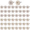 Shineboc 50pcs Wollfilz Polierscheiben, Wollfilz Montierter Dorn Polierset mit 1/8 Schaft Polierzubehör für Dremel Rotationswerkzeug Schmuck Metall Glas