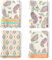 Arquiel Küchentücher Baumwolle 4 Stück, Geschirrtücher 100% Baumwolle Herbst Orangefarbenes Paisley Küchenhandtuch Set Multi-Purpose Hochwertige Küche Trockentuch Bar Handtücher 48 x 70CM