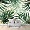 Générique Art Papier Peint Intissé 3D Feuilles Tropicales De La Jungle Vertes 200x140 cm Muraux Tapisserie Photo Décoration Murale, Papier Peint Salon Chambre Bureau Couloir Peinture Murale Décor
