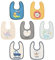 HOTUT Bavoirs Bébé, 7 Pièces Bavoirs de Dentition, Bavoirs Nouveau-Né, Lavable En Machine Bavoir, Imperméable, Bibs Pour Bébé De 0-24 Mois Garçons